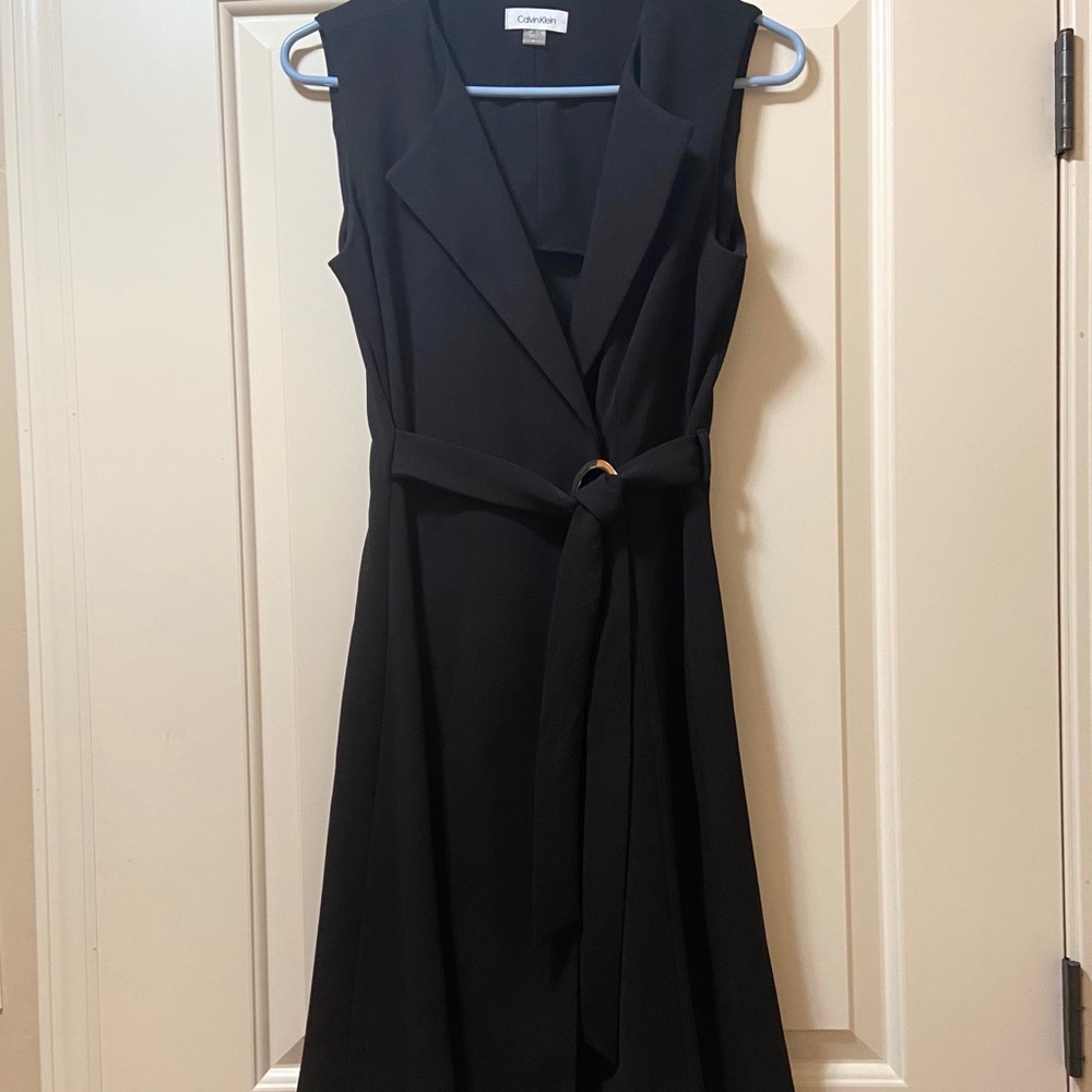 Calvin Klein Wrap-Front Dress